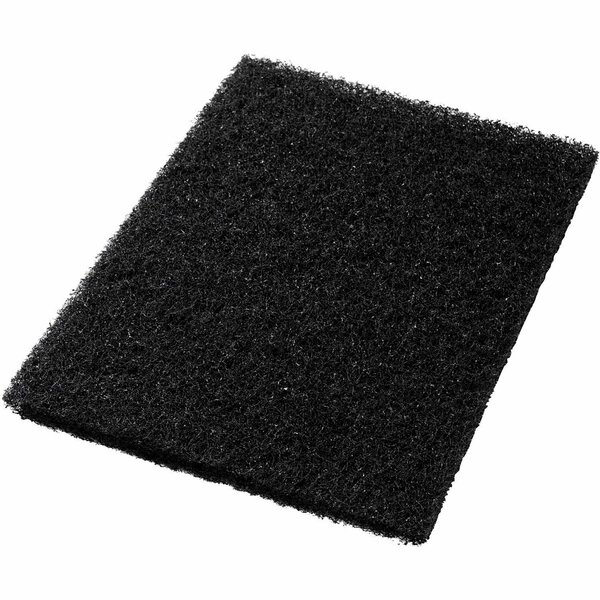 Global Industrial 14in x 20in Stripping Pad, Black, 5PK 641307BK